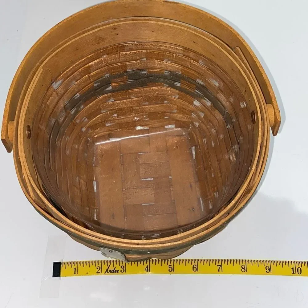 Longaberger Christmas Collection 1994 Edition Jingle Bell Woven Wooden Basket‎